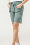 Dreams Embroidered Girls' Shorts with Belt Bow and Ribbon - 4