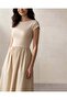 Women Beige Midi Dress - 5