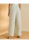 Women Mint Wide Legs Trousers - 3