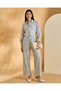 Women Blue Button Front Blouse - 2