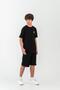 Top Front Embroidered Back Printed Bottom Left Leg Embroidered Boys' Shorts - T-Shirt Set - 3