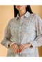 Women Blue Button Front Blouse - 4