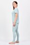 Women 2 Pieces Sleepwear Pyjama Top and Pants Set, Mint Green - 3