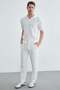 Elastic Waist Ribbed Cotton Trousers - 5