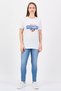 Women Crew Neck Short Sleeve Graphic Print T-shirt, White - 4