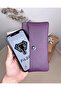 Genuine Leather Wallet with Phone Compartment and Zippered Card Holder 2134 - 2