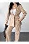 Belden Pleated Jacket and Wide-Let Pants Suit - 3