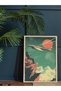 Vintage Airplane Poster One Piece Wooden Framed Painting - 2