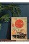 Vintage Car Poster Single Piece Wooden Framed Painting - 2
