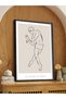 Minimalist Men's Poster Single Piece Black Wooden Framed Painting - 4
