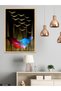 Colorful and Gold Butterfly One-Piece Wooden Framed Painting - 3