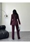 Belden Pleated Jacket and Wide-Let Pants Suit - 4