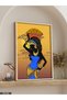 Ethnic African Woman One-Piece Wooden Framed Painting - 4