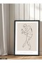 Minimalist Men's Poster Single Piece Black Wooden Framed Painting - 2