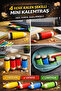 Pen Shaped Green Color Mini Pencil Sharpener with Cover 5.5 cm Portable Metal Blade - 3