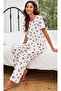 Angelina Small Cherry Short Sleeve Pajama Set