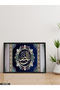 Nur Surah 35. Ayet One Piece Black Wooden Framed Painting