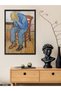 Old Man's Sorrow One Piece Black Wooden Framed Painting - 3