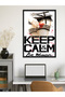 Keep Calm and Be a Woman One Piece Black Wooden Framed Painting - 3