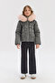 Girl Grey Coat