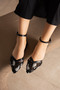 Norella Mesh Sequined Ankle Strap Open-Sided Evening Dress Shoes - 2