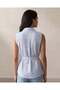 Women Blue Belted Causal Dress - 5