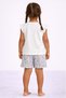 Girls’ Pajama Set – “Feeling Pretty” Frill Sleeve Top & Floral Shorts - 3