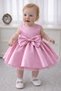 Baby Girl Candy Pink Bow Detailed Birthday, Special Day Dress
