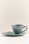 Gothic Ceramic Teacup Green - 2