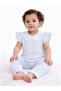Infant Girls 2-Pack Tshirt and Leggings Set (Floral Print & Blue Stripe) - 5