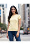 Women Yellow Round Neck T-Shirt