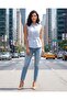 Women Blue Belted Causal Dress - 2