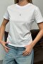 Women's Tulip Accessory 100% Cotton T-Shirt White - 26Y 26516 - 2