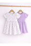 Infant Girls 2-Pack Rib Dresses (Heart Print & Lilac Stripe) - 7