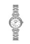 Women's Wristwatch Quartz Silver Steel Band Stone Detailed Silver Dial Round Case Dm-00111L-A1