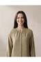 Women Green Button Front Textured Top - 6