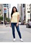 Women Yellow Round Neck T-Shirt - 2