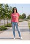Women Pink Floral Printed T-Shirt - 2