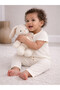 Infant Girls 2-Pack Rib T-Shirts & 2-Pack Rib Leggings Set (Daisy Floral & Cream Stripe) - 6