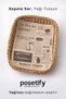 Oily Presentation Paper 25X35Cm |   Retro Coffee & Bread Patterned |   100 Pieces |   Stylish Serving Paper |   Greaseproof Paper - 8