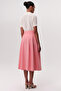 Beli Belted High Waist Pleated Midi Skirt with Pockets - 2