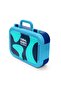 Kids Navy Blue Turquoise Patterned Stainless Steel Lunch Box 39193 - 4