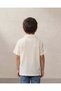 Boys Cream Seersucker Short Sleeve Shirt - 6
