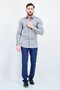 Men Slim Fit Heather Long Sleeves Dress Shirt, Grey - 4