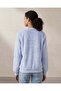 Women Blue Printed Sweatshirt - 2
