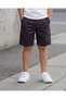 Boys Dark Grey Knitted Denim Pull-On Shorts