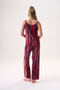 Double Rope Strap Multi-Color High Waist Bamboo Fabric Women's Summer Pajama Set 26501 - 7