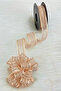 Pull-Out Chiffon Ribbon Yavruağzı Gold Sim 2.5cm 20Mt, Bridal Bundle Dowry Engagement Gift Party Decoration