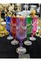 6 Persons Bohemia Crystal 180 ml Sterna Colorful Model Coffee or Water Cup Glass