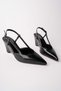 Marbella Pointed Toe Open Back Women's Wedge Heeled Shoes - 3